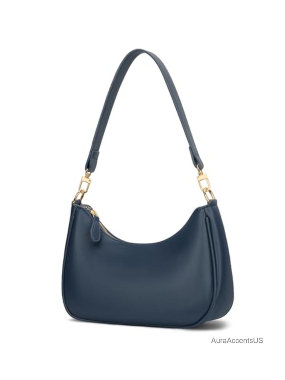 PU Leather Hobo Shoulder Bag with Chain Strap Convertible Purse